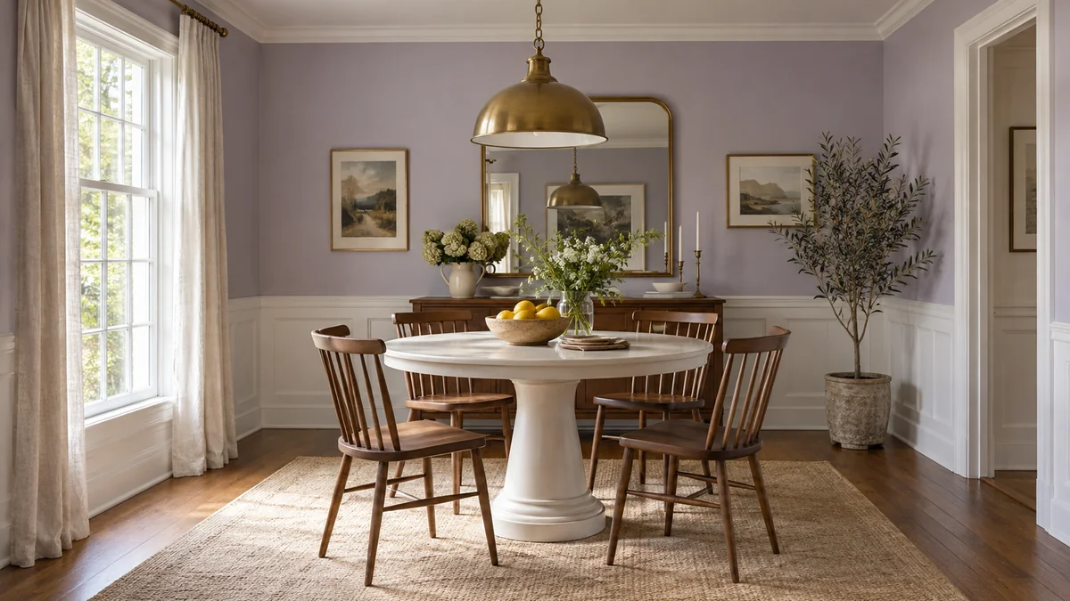 11 Stunning Purple and White Dining Room Ideas for a Cozy Refresh